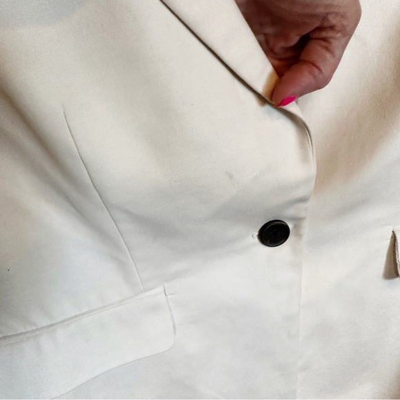 Veronica Beard Womens Ivory Suit Coat Blazer Classic Style Preppy Jacket Size 10 - Picture 5 of 11